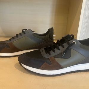 Fendi leather low trainers